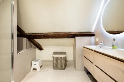 Salle de bains dans l'établissement Gite 