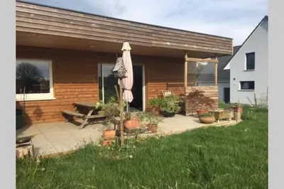 Jardin de l'établissement Maison individuelle avec terrasse proche de Bâle
