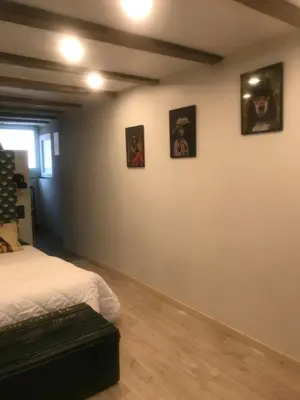 Un ou plusieurs lits dans un hébergement de l'établissement Le Loft de l ancienne forge
