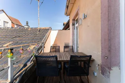 Balcon ou terrasse dans l'établissement Colmar Terrace - BELLE ALSACE 4 - BookingAlsace