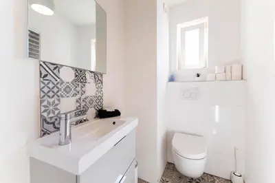 Salle de bains dans l'établissement Colmar Terrace - BELLE ALSACE 4 - BookingAlsace