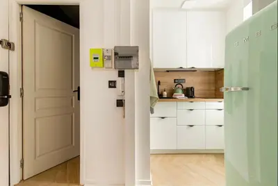 Cuisine ou kitchenette dans l'établissement LA PARENTHESE ALSACIENNE AU COEUR DE SELESTAT
