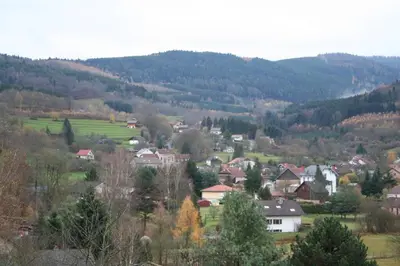 Paysage naturel près de le chalet
