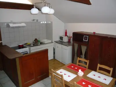 Cuisine ou kitchenette dans l'établissement le Seigle, la cour des Meuniers