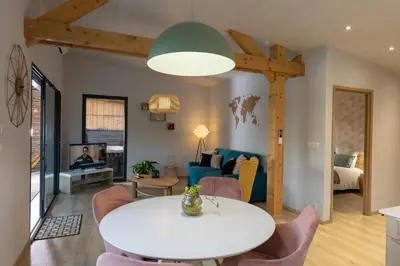 Coin salon dans l'établissement Le Domaine de l'étang fourchu