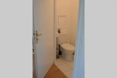 Salle de bains dans l'établissement Spacious Flat Garden&Parking 5min Basel Tram Bus Airport