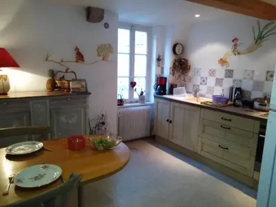 Cuisine ou kitchenette dans l'établissement Le Baudinot