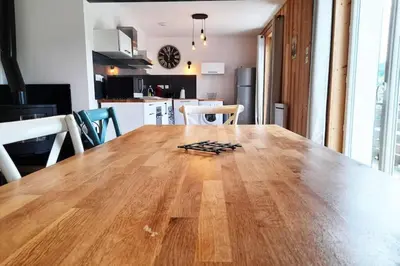 Cuisine ou kitchenette dans l'établissement Chalet de Xonrupt / Vue splendide sur les montagnes