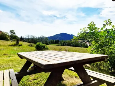 Paysage naturel près de le chalet