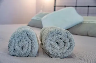Un ou plusieurs lits dans un hébergement de l'établissement Chambre indépendante n1 - Bretzel et Bergamote