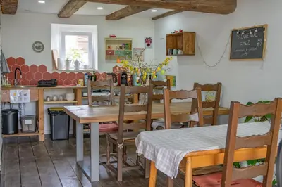 Cuisine ou kitchenette dans l'établissement Chambre indépendante n2 - Bretzel et Bergamote