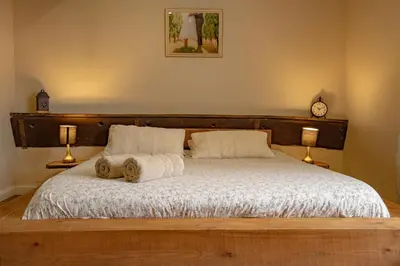 Un ou plusieurs lits dans un hébergement de l'établissement Chambre indépendante n3 - Bretzel et Bergamote