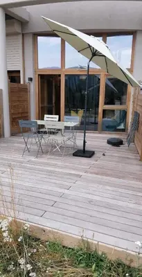Terrasse ou espace extérieur de l'établissement Bel appartement neuf équipé au pied des pistes du HONHECK