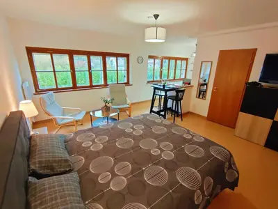 Un ou plusieurs lits dans un hébergement de l'établissement Lumineux Appartement Free Parking Nature Ville tt équipé