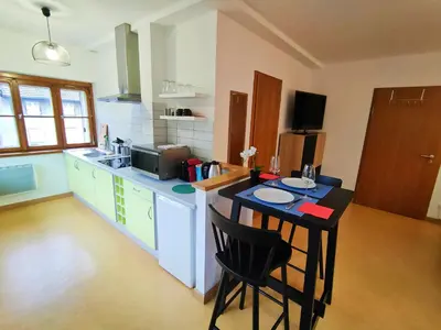 Cuisine ou kitchenette dans l'établissement Lumineux Appartement Free Parking Nature Ville tt équipé