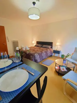 Un ou plusieurs lits dans un hébergement de l'établissement Lumineux Appartement Free Parking Nature Ville tt équipé
