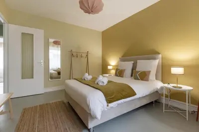 Un ou plusieurs lits dans un hébergement de l'établissement Travel Homes - Le Freedom, chaleureux & spacieux
