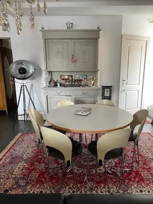 Cuisine ou kitchenette dans l'établissement la romantique