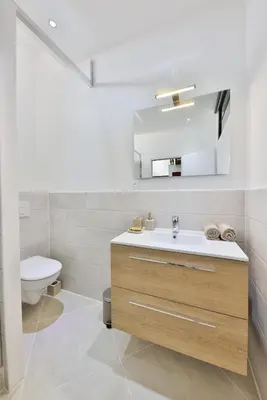 Salle de bains dans l'établissement Studio des 3 Châteaux