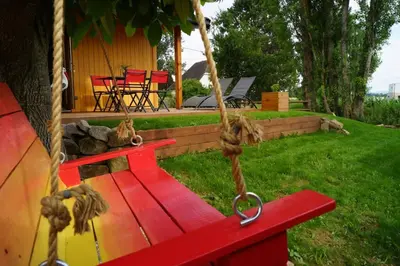Jardin de l'établissement Chalet au Natur'Heil Nature-Spa-Gourmandise