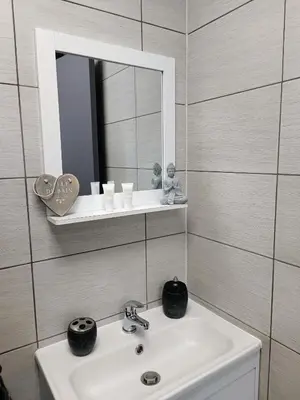 Salle de bains dans l'établissement Le Studio D'Edouard