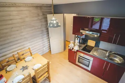 Cuisine ou kitchenette dans l'établissement Superbe appartement 2 a 6 pers. hyper cocooning