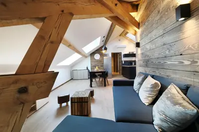 Coin salon dans l'établissement Superbe appartement, hypercentre au calme avec bain balnéo