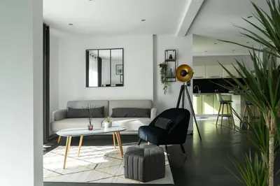 Coin salon dans l'établissement La Villetta G Blotzheim - Appartement de Standing