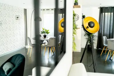 Coin salon dans l'établissement La Villetta G Blotzheim - Appartement de Standing