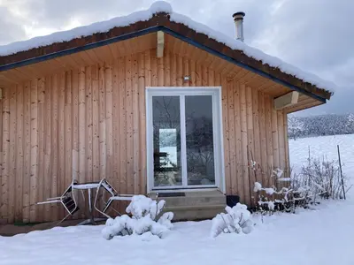 L'établissement Le Chalet dans la Nature en hiver
