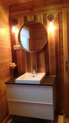 Salle de bains dans l'établissement Chalet Les Vosgiennes
