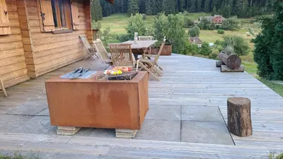 Jardin de l'établissement Chalet Les Vosgiennes