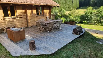 Jardin de l'établissement Chalet Les Vosgiennes
