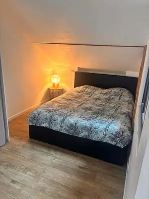 Un ou plusieurs lits dans un hébergement de l'établissement Wood loft by Mulhouse