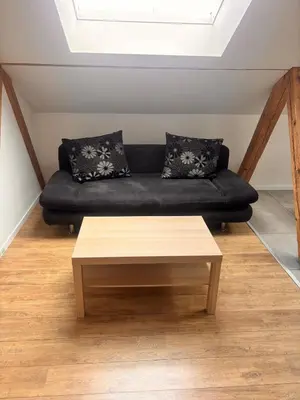Coin salon dans l'établissement Wood loft by Mulhouse
