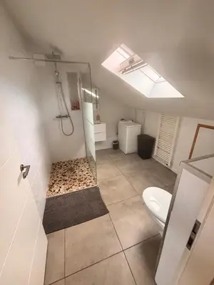 Salle de bains dans l'établissement Wood loft by Mulhouse