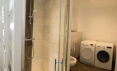 Salle de bains dans l'établissement Le Nid des Coucous
