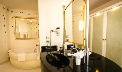 Salle de bains dans l'établissement Kanzel Residences