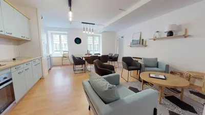 Cuisine ou kitchenette dans l'établissement IMMER 4 chambres 10 personnes