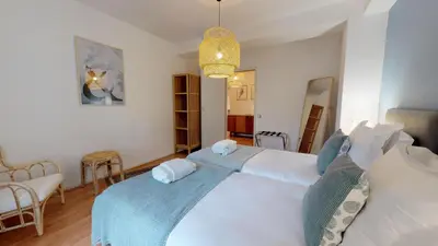 Un ou plusieurs lits dans un hébergement de l'établissement IMMER 4 chambres 10 personnes