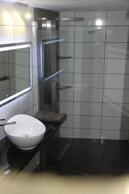 Salle de bains dans l'établissement les Gîtes 2-4 pers Rémy HEROLD