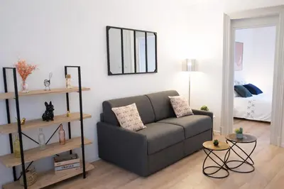 Coin salon dans l'établissement Zum Milhüsa - Centre - Gare 10 min