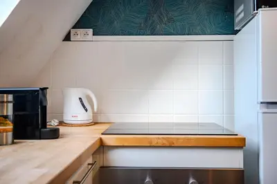 Cuisine ou kitchenette dans l'établissement Cocon - Sélestat - Parking gratuit - Proche Europa-Park - Route des Vins - Haut-Koenigsbourg