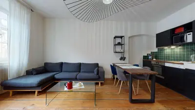Cuisine ou kitchenette dans l'établissement Le Neubau