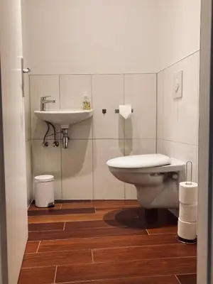 Salle de bains dans l'établissement Le Loft