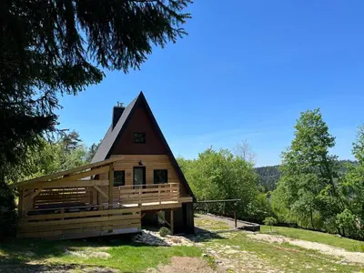Paysage naturel près de le chalet