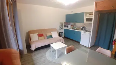 Cuisine ou kitchenette dans l'établissement Chalet Vosgien