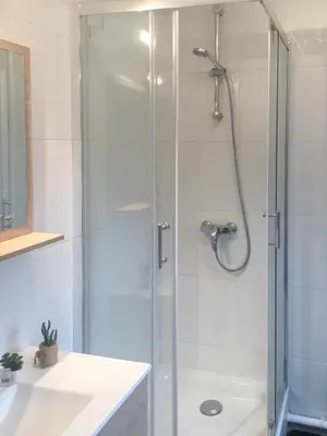 Salle de bains dans l'établissement Le gite 7 - Les Châteaux d'Ottrott