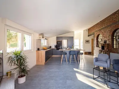 Cuisine ou kitchenette dans l'établissement L'Atelier de notre Grand-Père