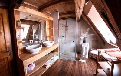 Salle de bains dans l'établissement Maison de la Fraternité